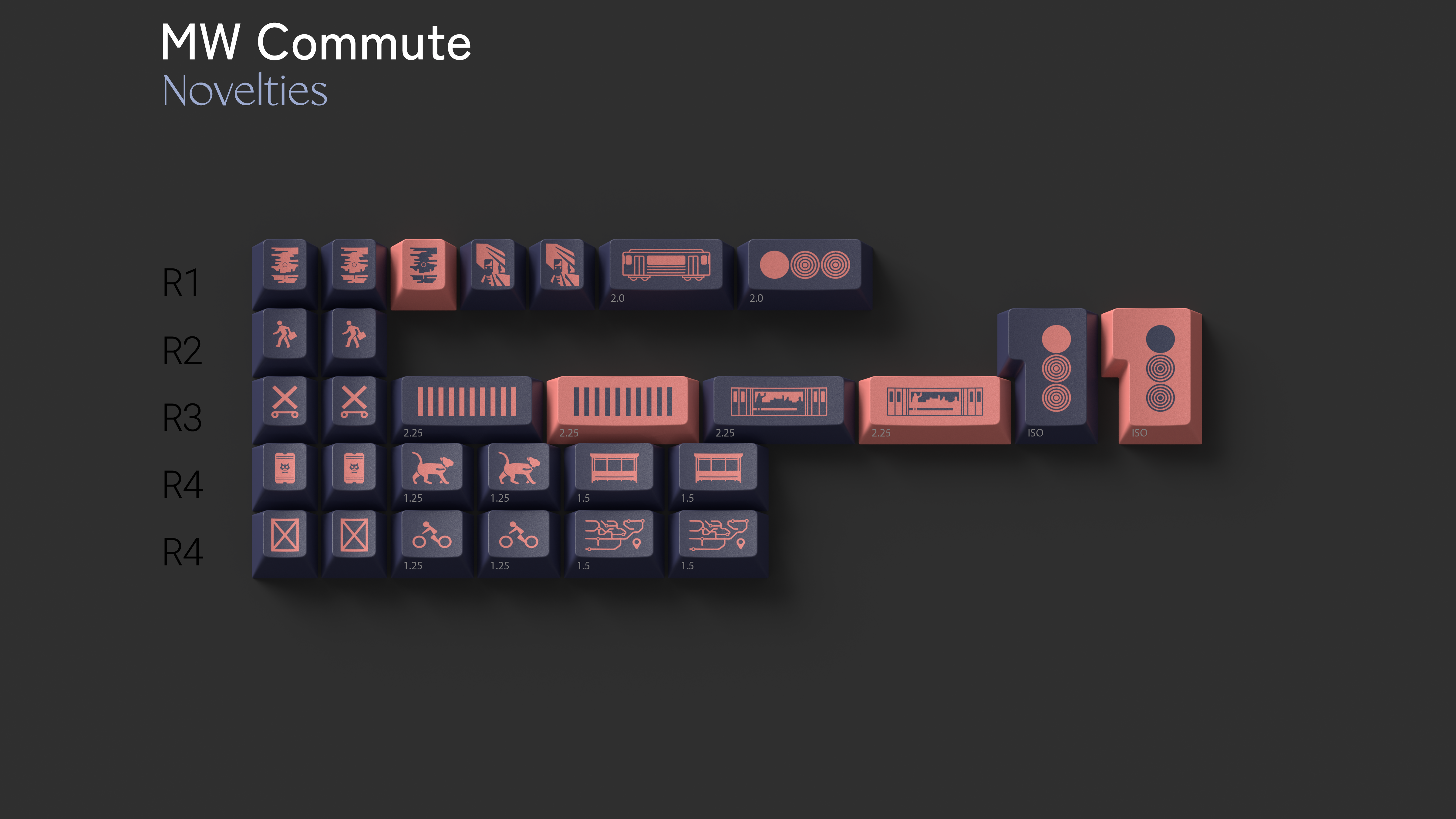 MW Commute Keycaps